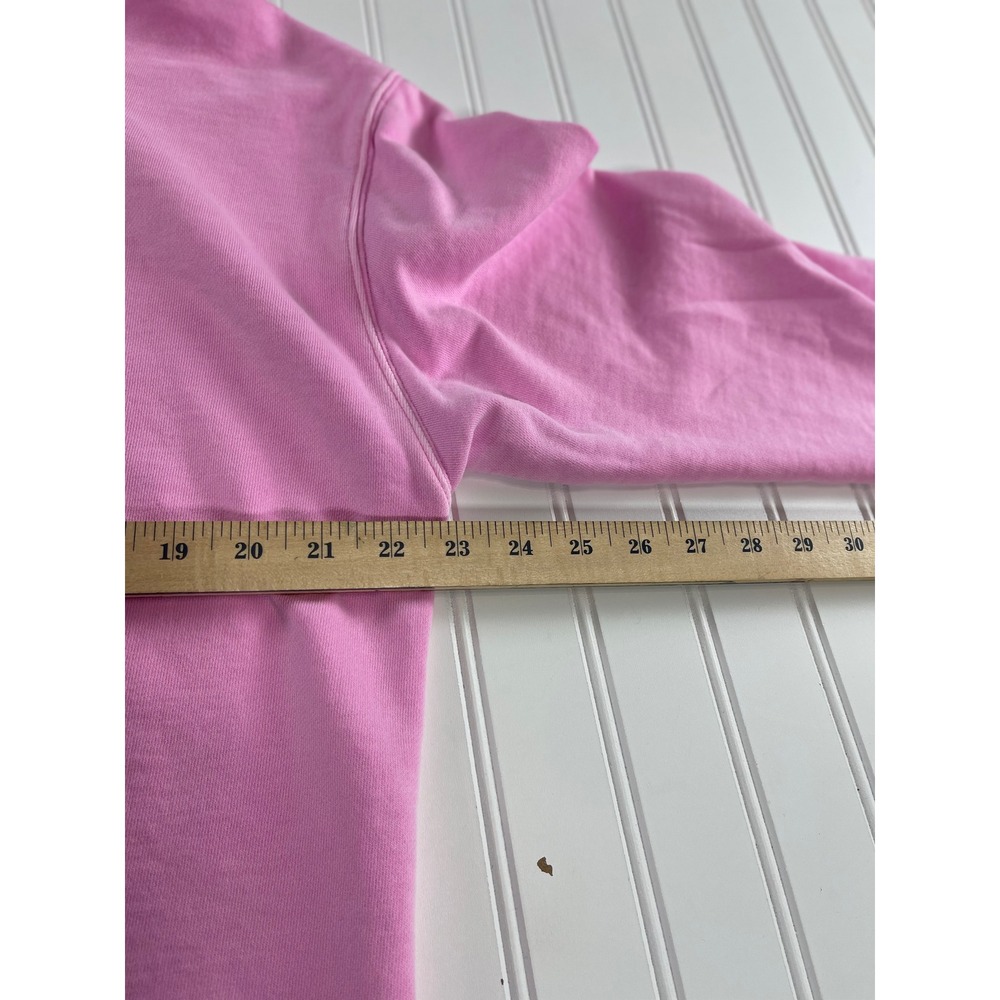 Kut from the Kloth Aliena Hoodie Neon Pink Distressed Cotton Pullover Large - Picture 10 of 10